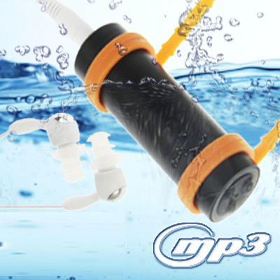 4GB Swimming Sport IPX8 Waterproof MP3 Player with FM Stereo (Black) - Click Image to Close